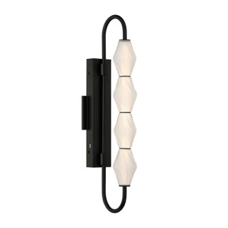 Golden - 1517-OWL4 BLK-FST - LED Outdoor Wall Mount - Geode - Matte Black