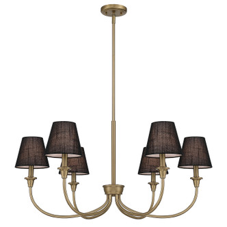 Cambria Six Light Chandelier (1622-6 BCB-EHB)