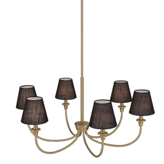 Cambria Six Light Chandelier (1622-6 BCB-EHB)