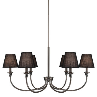 Golden - 1622-6 ORB-EHB - Six Light Chandelier - Cambria - Oil Rubbed Bronze