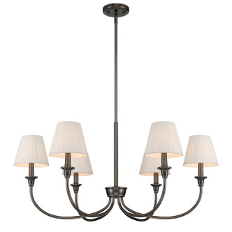 Cambria Six Light Chandelier (1622-6 ORB-EPW)