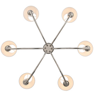 Cambria Six Light Chandelier (1622-6 PN-EPW)