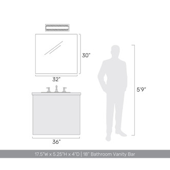 Stratum LED Vanity (1672-BA18 BCB-MR)