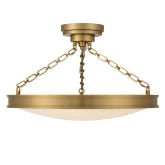 Golden - 1700-24SF BCB-EG - LED Semi-Flush Mount - Cameron - Brushed Champagne Brass