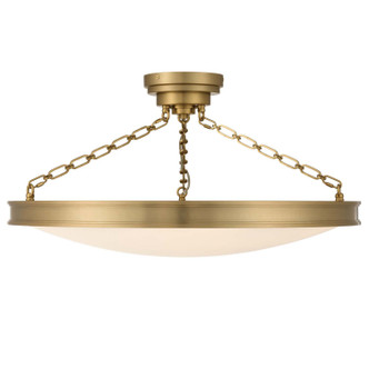 Golden - 1700-30SF BCB-EG - LED Semi-Flush Mount - Cameron - Brushed Champagne Brass