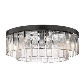 Ciara Nine Light Semi-Flush Mount (1768-9SF BLK-HWG)