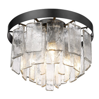 Ciara Three Light Flush Mount (1768-FM BLK-HWG)