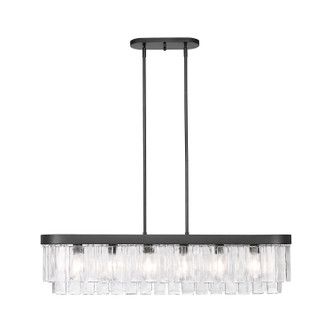 Ciara Six Light Pendant (1768-LP BLK-HWG)