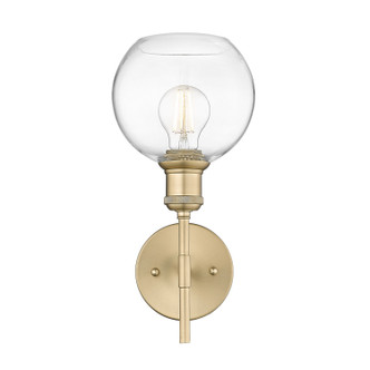 Axel One Light Wall Sconce (1945-1W BCB-GLOBE-CLR)