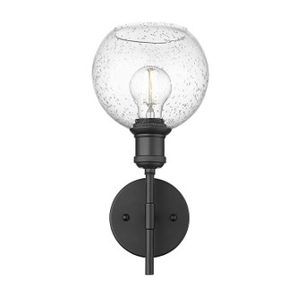 Axel One Light Wall Sconce (1945-1W BLK-GLOBE-SD)