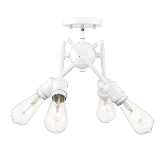 Axel Four Light Semi-Flush Mount (1945-SF WHT)