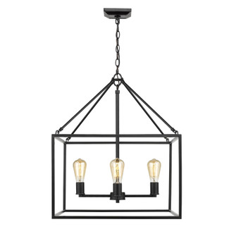 Golden - 2072-4 BLK - Four Light Chandelier - Wesson - Matte Black