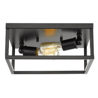 Wesson Two Light Flush Mount (2072-FM BLK)