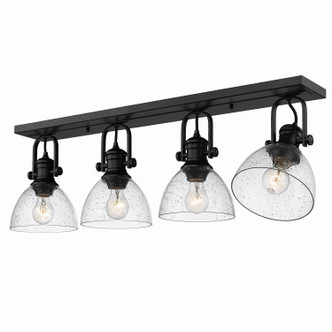 Hines Four Light Semi-Flush Mount (3118-4SF BLK-SD)