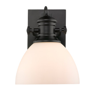Golden - 3118-BA1 BLK-OP - One Light Bath Vanity - Hines - Matte Black