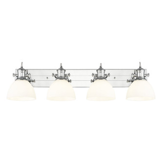Golden - 3118-BA4 CH-OP - Four Light Vanity - Hines - Chrome