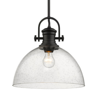 Golden - 3118-L BLK-SD - One Light Pendant - Hines - Matte Black