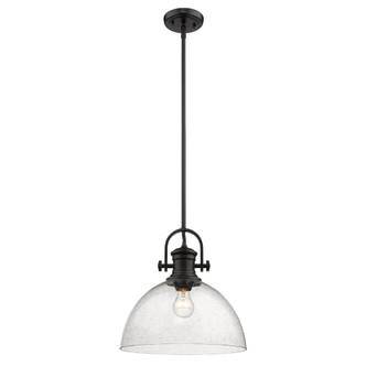 Hines One Light Pendant (3118-L BLK-SD)