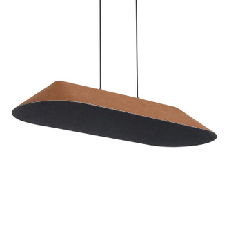Golden - 3133-LP43 CO-BK - LED Linear Pendant - Faroe - Coffee/Black