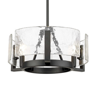 Golden - 3164-3 BLK-HWG - Three Light Chandelier - Aenon - Matte Black