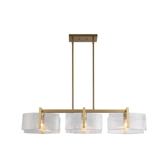 Aenon Three Light Linear Pendant (3164-LP BCB-HWG)
