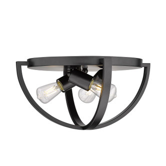 Colson Three Light Flush Mount (3167-FM15 BLK)