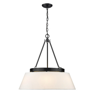 Penn Six Light Chandelier (3189-6 BLK-MWS)