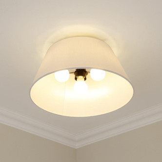 Penn Three Light Flush Mount (3189-FM BLK-MWS)