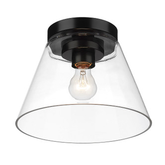 Penn One Light Flush Mount (3189-FM11 BLK-CLR)