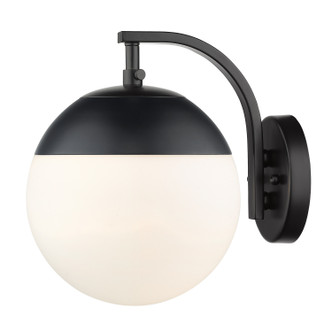 Dixon One Light Wall Sconce (3218-1W BLK-BLK)