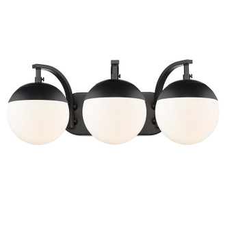 Dixon Three Light Bath Vanity (3218-BA3 BLK-BLK)