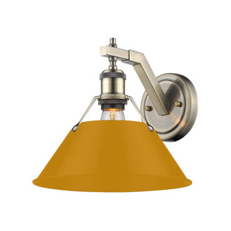 Golden - 3306-1W AB-AY - One Light Wall Sconce - Orwell - Aged Brass
