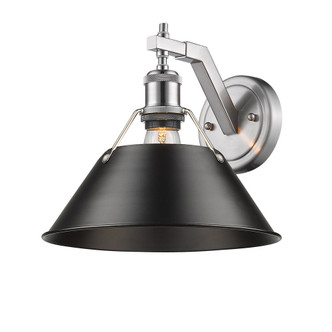Orwell One Light Wall Sconce (3306-1W PW-BLK)