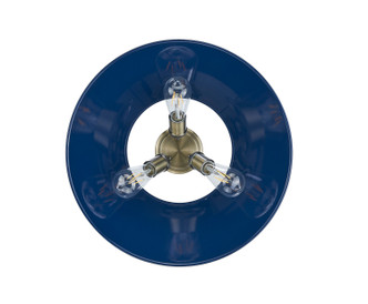 Orwell Three Light Flush Mount (3306-3FM AB-NVY)