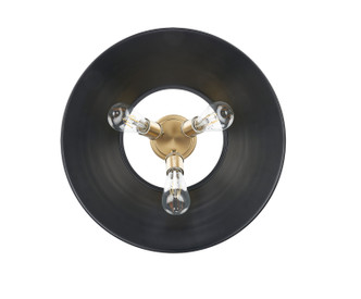 Orwell Three Light Flush Mount (3306-3FM BCB-BLK)