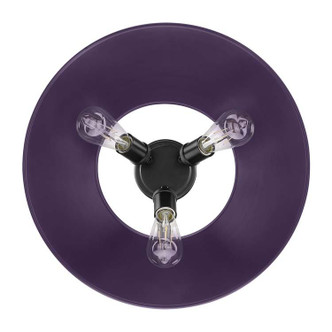 Orwell Three Light Flush Mount (3306-3FM BLK-EP)