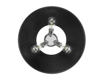Orwell Three Light Flush Mount (3306-3FM CH-BLK)