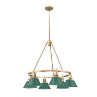 Orwell Six Light Chandelier (3306-6 BCB-GN)