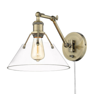Orwell One Light Wall Sconce (3306-A1W AB-CLR)