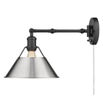 Orwell One Light Wall Sconce (3306-A1W BLK-PW)