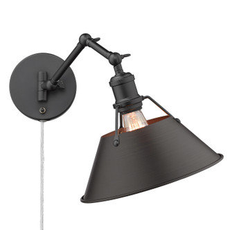 Orwell One Light Wall Sconce (3306-A1W BLK-RBZ)