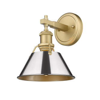 Golden - 3306-BA1 BCB-CH - One Light Bath Vanity - Orwell - Brushed Champagne Brass