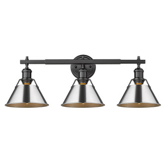 Orwell Three Light Bath Vanity (3306-BA3 BLK-CH)