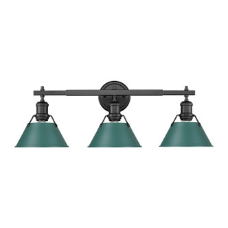 Orwell Three Light Vanity (3306-BA3 BLK-GN)