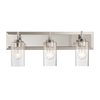 Golden - 5189-BA3 PN-HWG - Three Light Vanity - Brilia - Polished Nickel