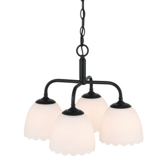 Dorinda Four Light Pendant (6954-4P BLK-OP)