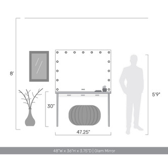 Starlight LED Mirror (8195-48M WHT-B)