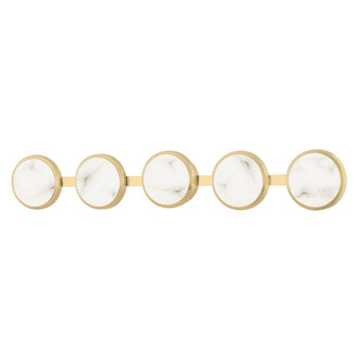 Hudson Valley - 6334-AGB - LED Bath Bracket - Meander - Aged Brass