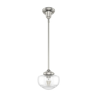 Hunter - 19029 - One Light Pendant - Saddle Creek - Brushed Nickel