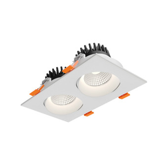 Dals - GBR35-CDW-DUO-WH - Regressed Gimbal Downlight - Revolve - White